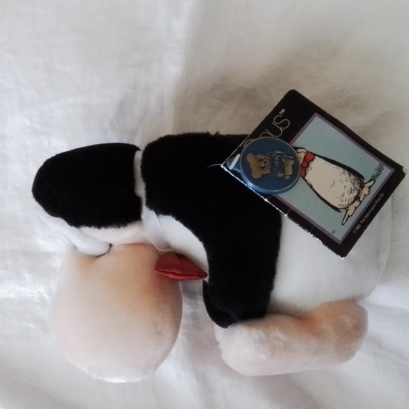 Dakin Bloom County Opus Penguin with red bow tie plush vintage‎ 1982 - Picture 3 of 10